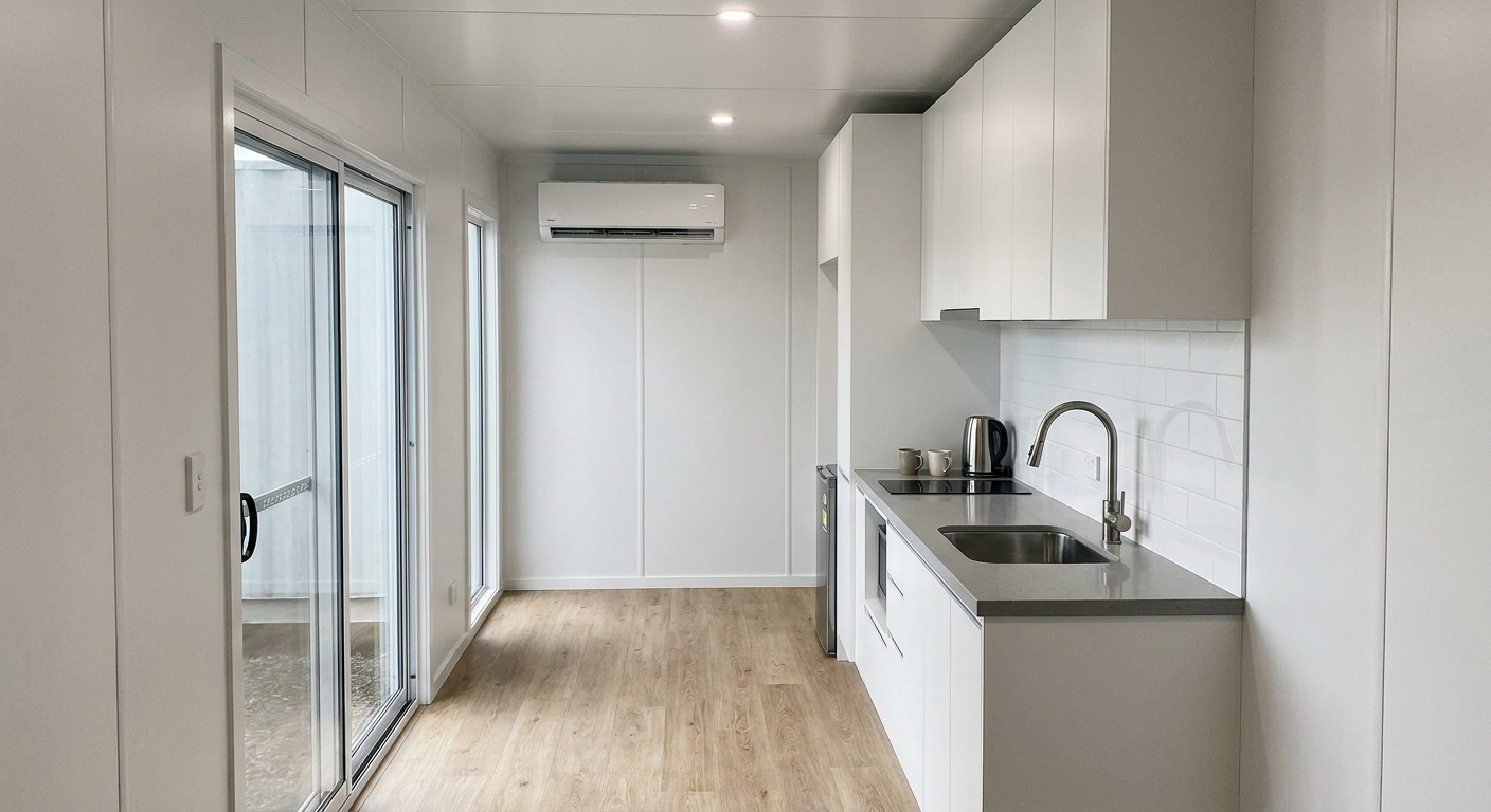 Luxury 40ft prefab container house with easy-folding sandwich panels - Image 7