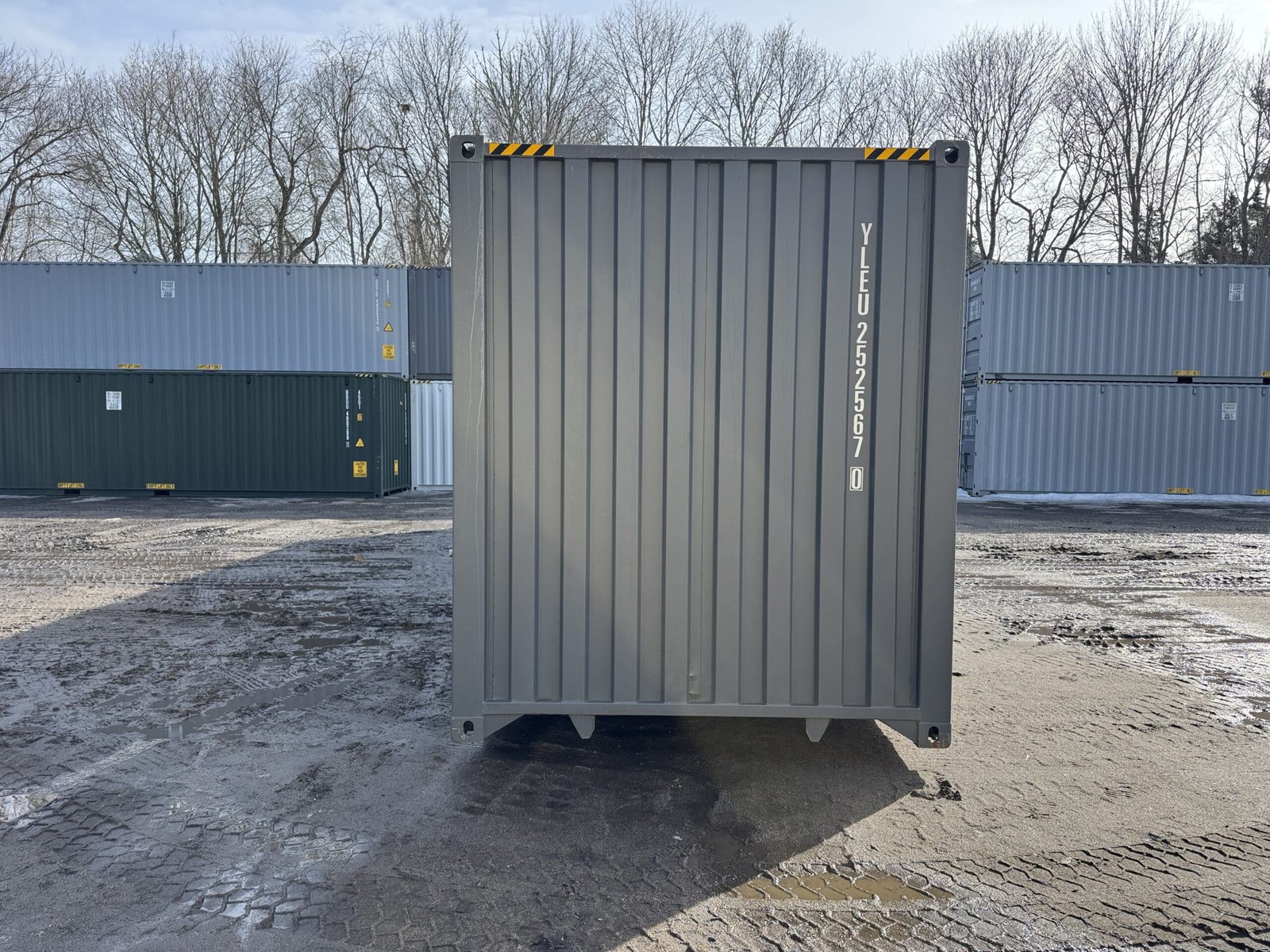 40ft New High Cube Shipping Container - Wind & Watertight - Dk Gray - Unit YLEU252567-0 - Image 11