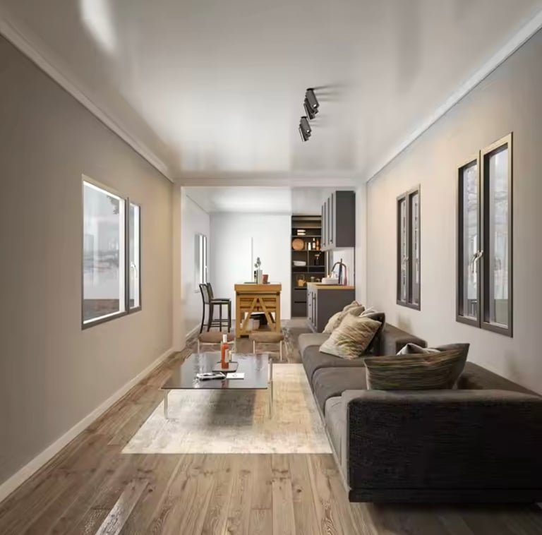1BHK Duplex Container Home with Rooftop Deck - Fully Furnished 2-Story Prefab Tiny House, Modular Kitchen & Bathroom - Image 4