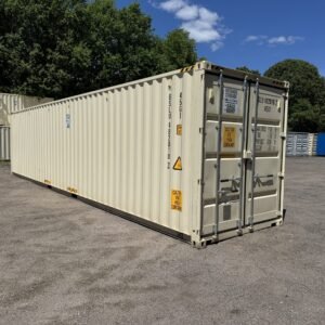 40ft New High Cube Shipping Container - Wind & Watertight - Beige - Unit BSLU482010-2