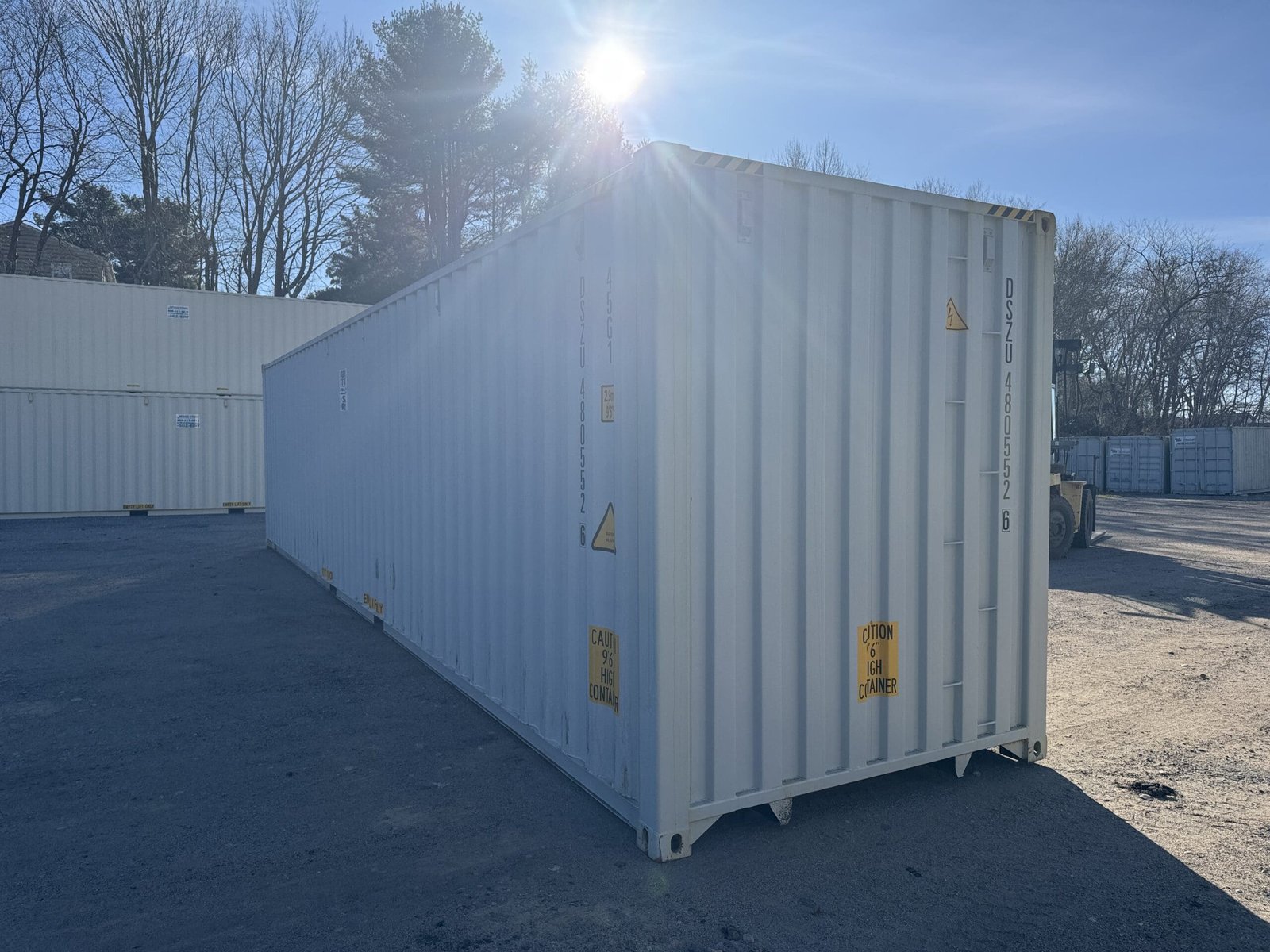 40ft New High Cube Shipping Container - Wind & Watertight - Gray - Unit DSZU480552-6 - Image 9