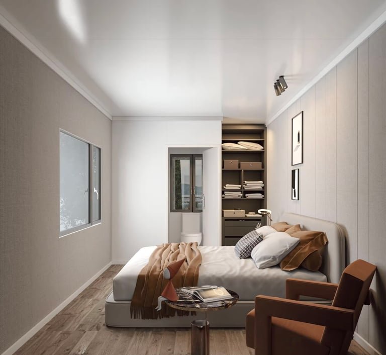 1BHK Duplex Container Home with Rooftop Deck - Fully Furnished 2-Story Prefab Tiny House, Modular Kitchen & Bathroom - Image 6