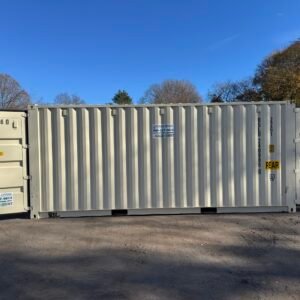 20ft New Shipping Container - Wind & Watertight - Beige - Unit BSLU240986-0