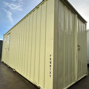 21x8ft - Office & Storage Unit 50/50 Split - Cabin / Container Store - Portable Anti-Vandal Building