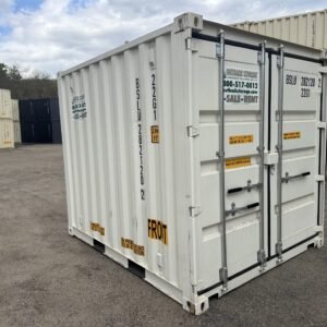 10ft New Shipping / Storage Container - Wind & Watertight - White - Unit BSLU282120-2