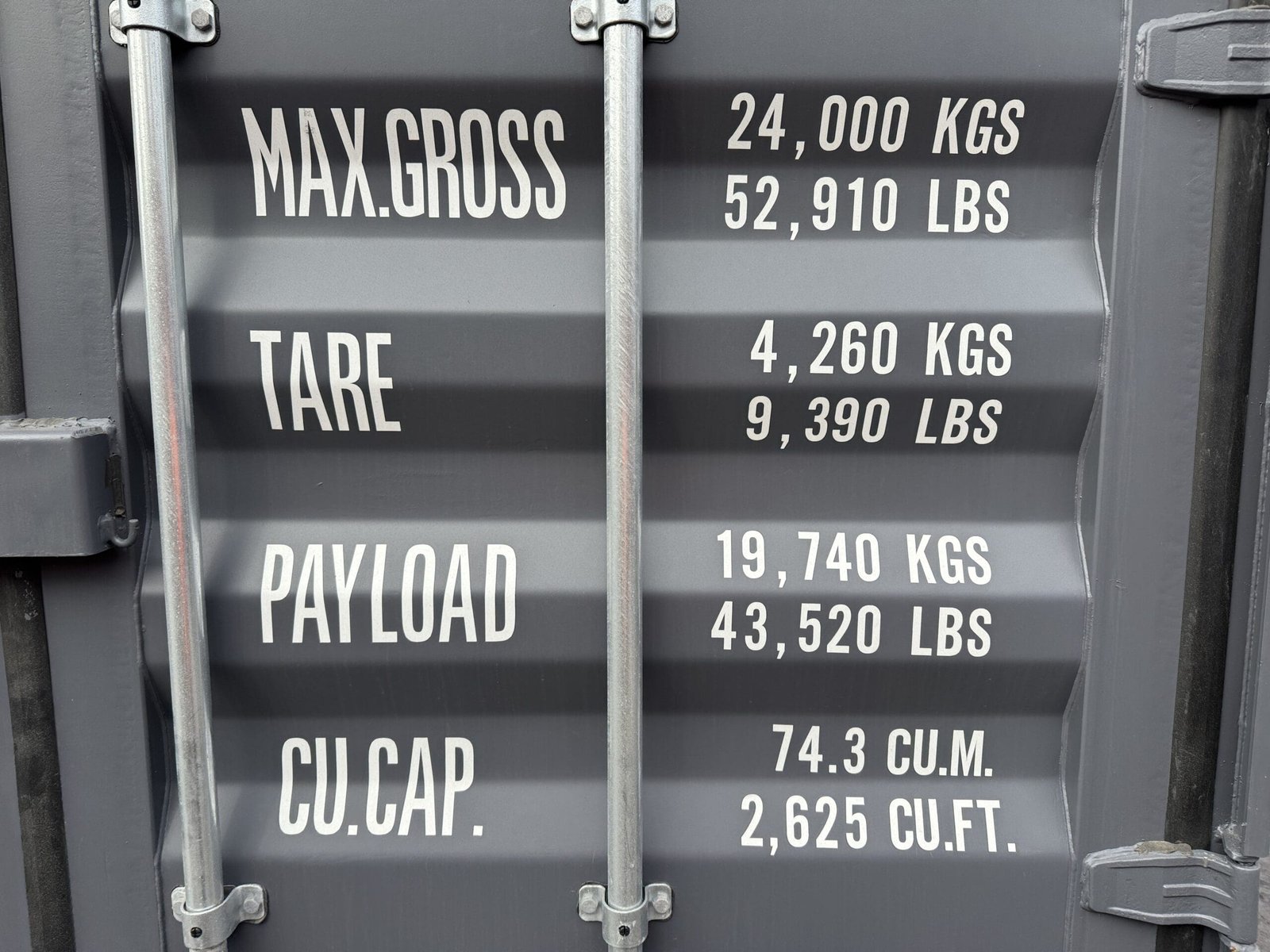40ft New High Cube Shipping Container - Wind & Watertight - Dk Gray - Unit YLEU252266-6 - Image 4