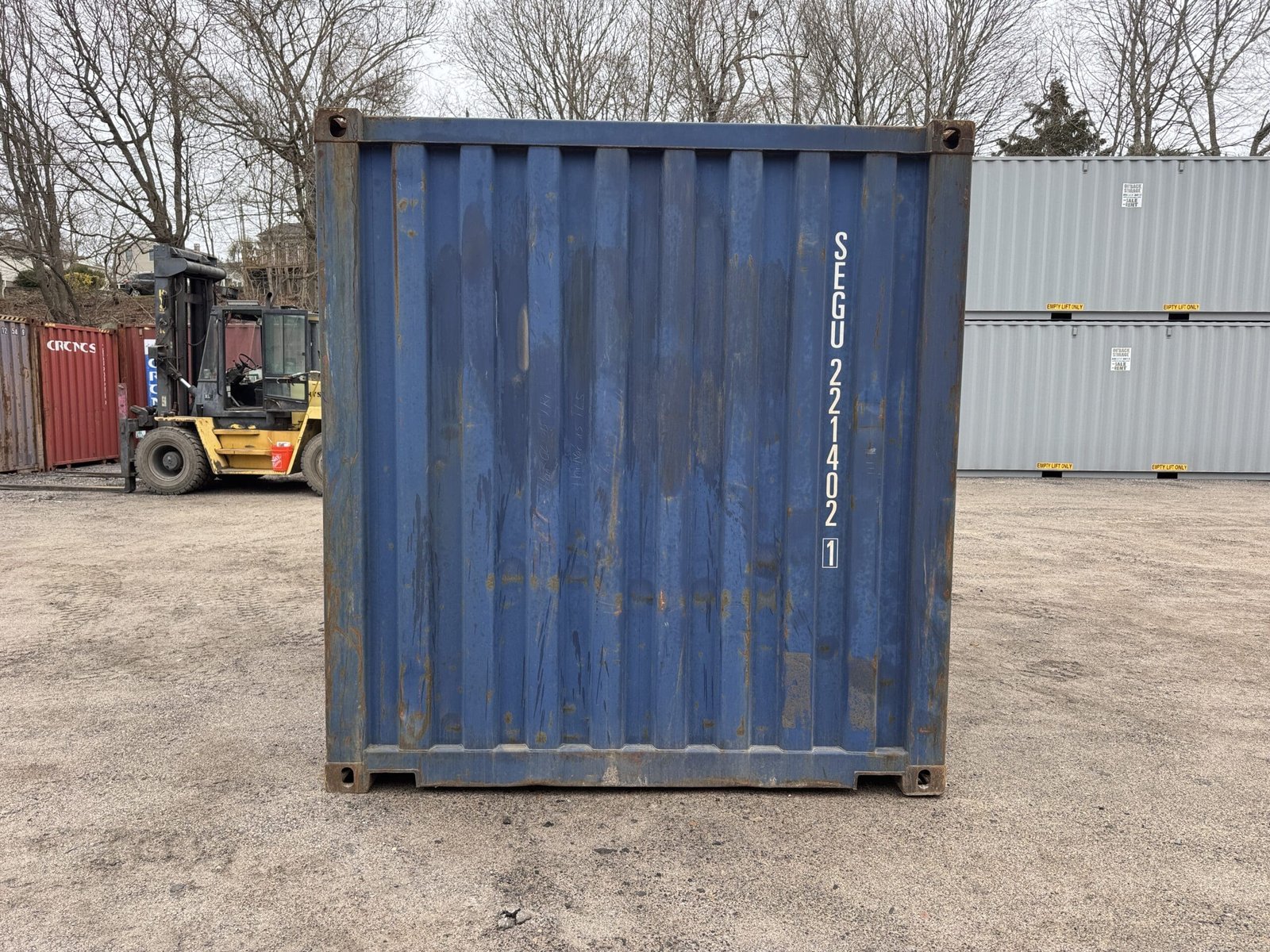 20ft Used Shipping Container - Wind & Watertight - Blue - Unit SEGU221402-1 - Image 10