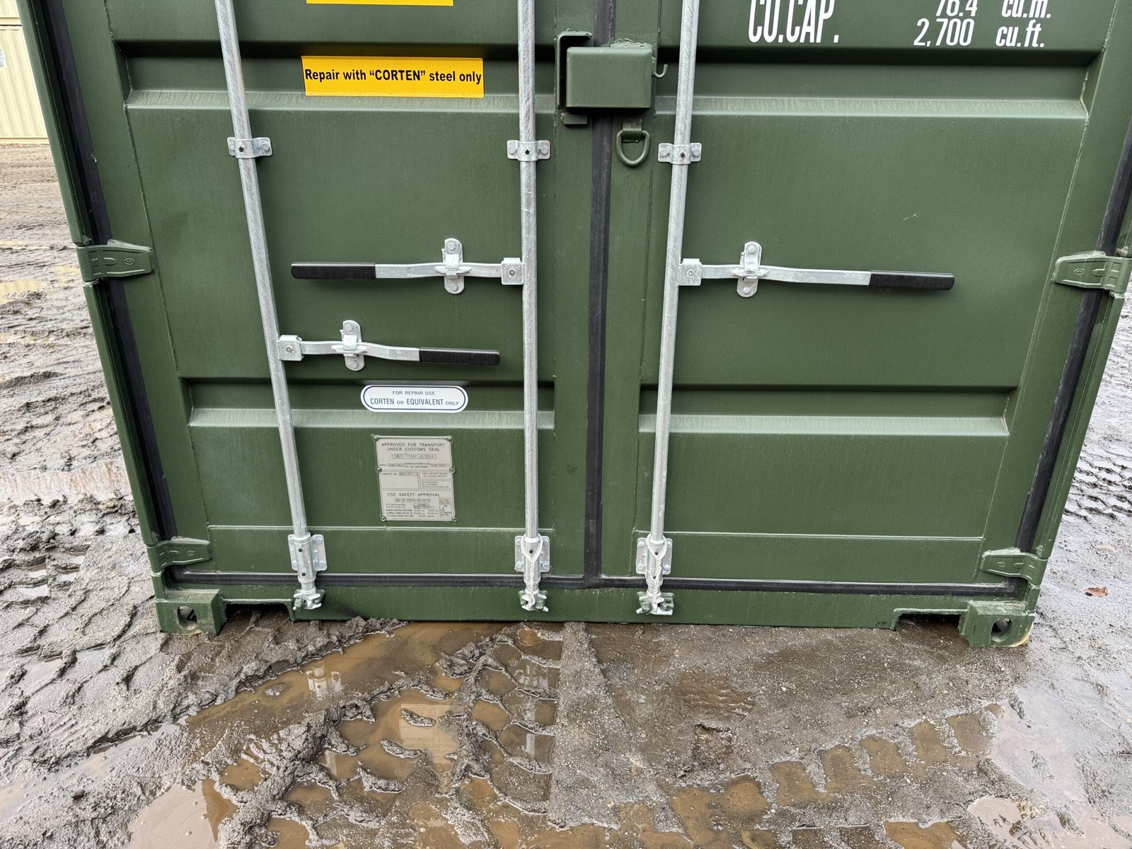 40ft New High Cube Shipping Container - Wind & Watertight - Green - Unit BBUU480278-9 - Image 6