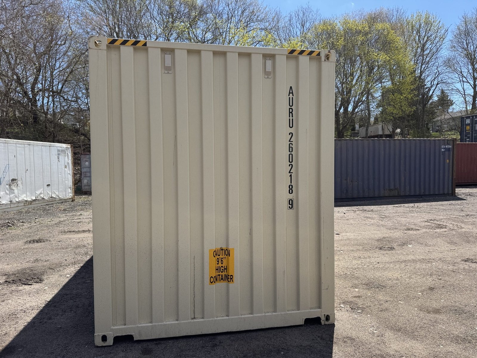 20ft New High Cube Shipping Container - Wind & Watertight - Beige - Unit AURU260218-9 - Image 11