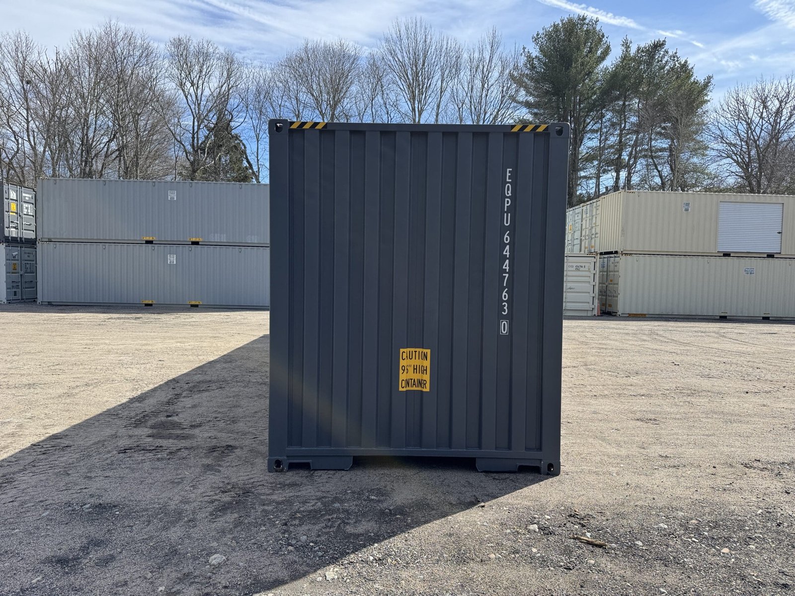 40ft New High Cube Shipping Container - Wind & Watertight - Dk Gray - Unit EPQU644763-0 - Image 11