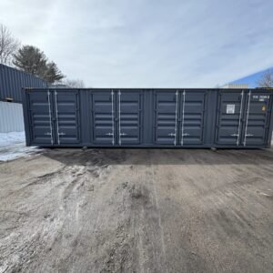40ft New High Cube Shipping Container  -  Wind & Watertight  -  Dk Gray  -  Unit YLEU252564-4