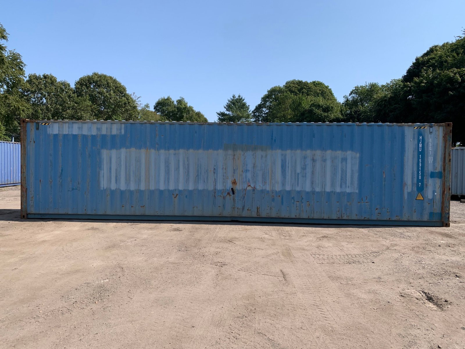 40ft Used High Cube Shipping Container - Wind & Watertight - Blue - Unit GESU560586-9 - Image 11