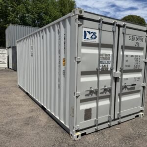 20ft New Shipping Container - Wind & Watertight - Gray - Unit SLEU249270-8