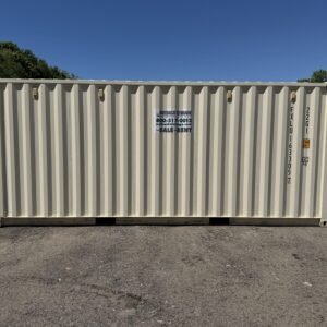 20ft Used Shipping Container - Wind & Watertight - Beige - Unit FBXU163305-7