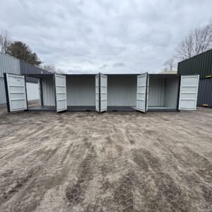 40ft New High Cube Shipping Container - Wind & Watertight - Dk Gray - Unit CICU790162-4