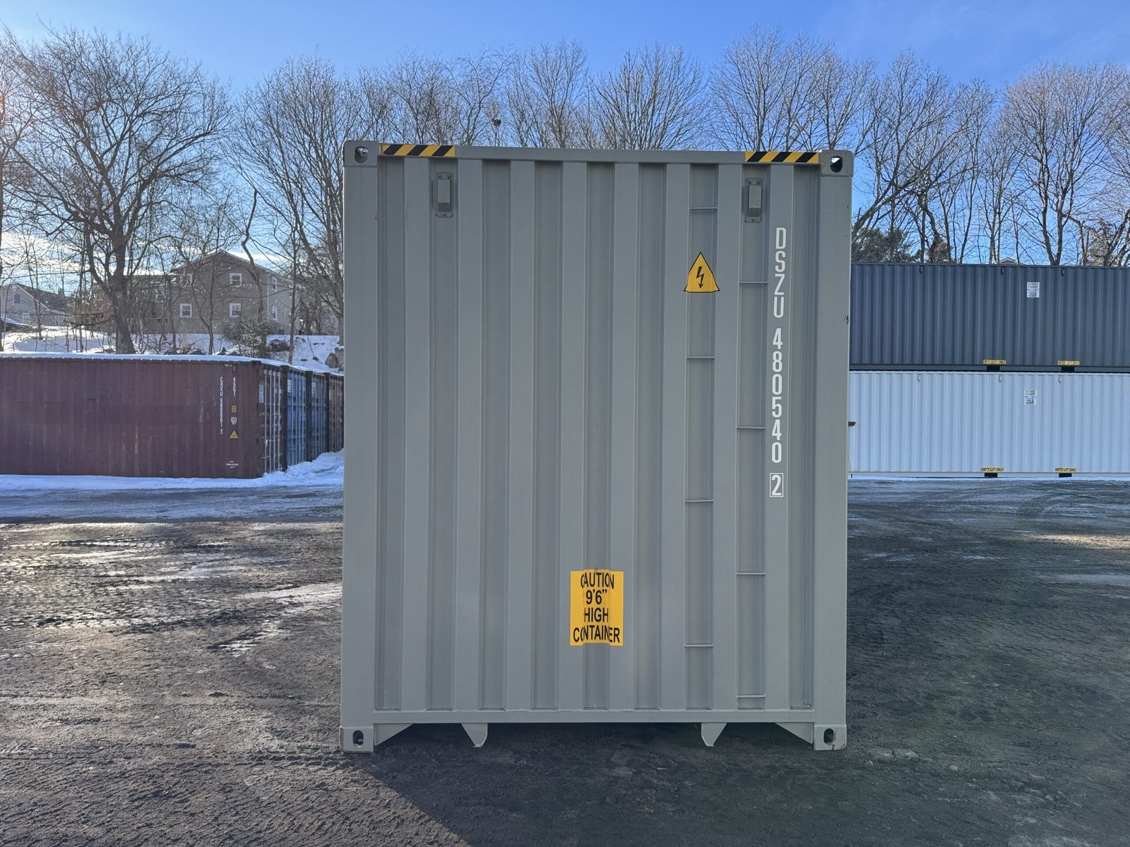 40ft New High Cube Shipping Container - Wind & Watertight - Gray - Unit DSZU480540-2 - Image 10
