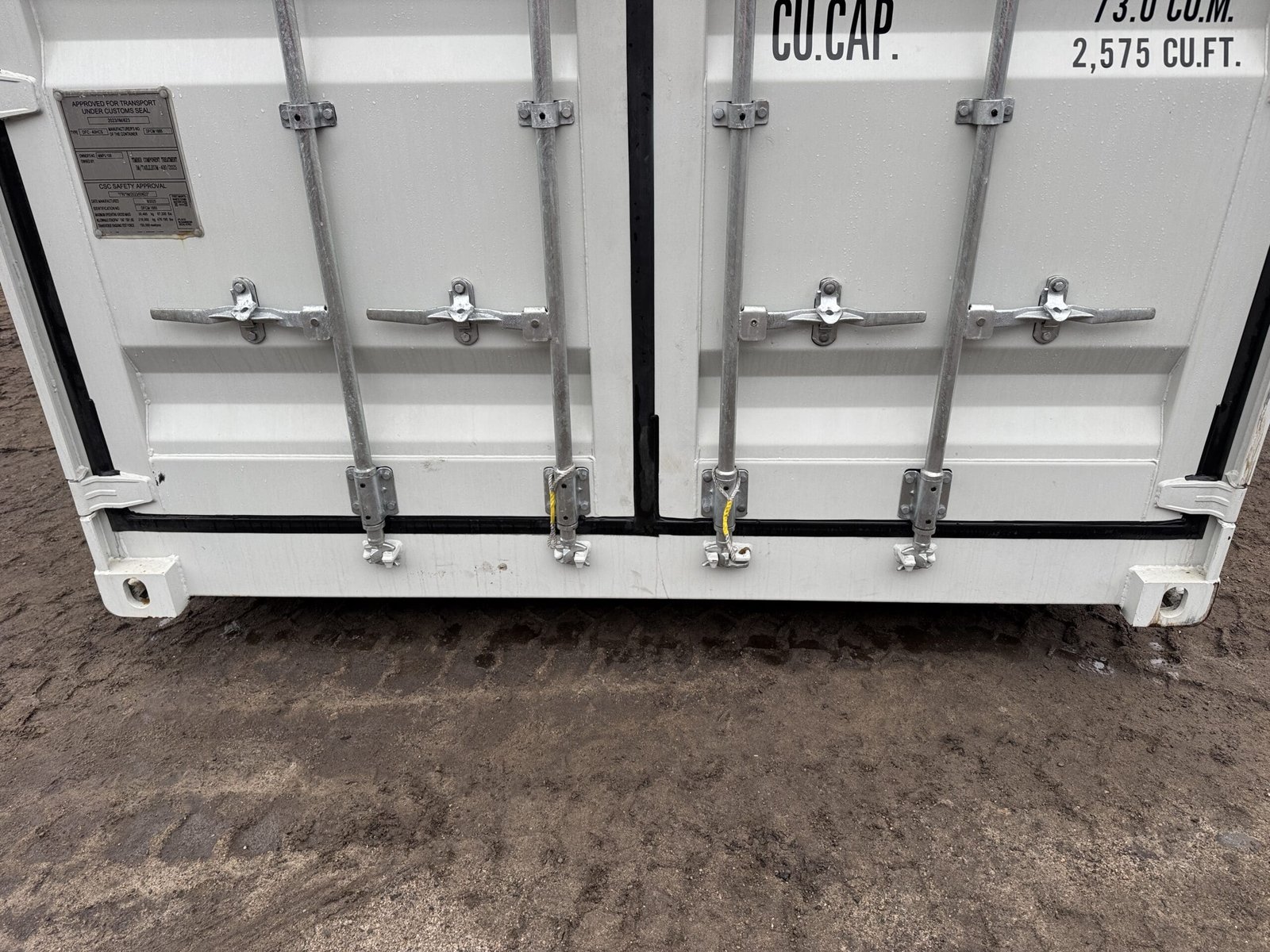 40ft New High Cube Shipping Container - Wind & Watertight - Lt Gray - Unit MMPU108785-0 - Image 6