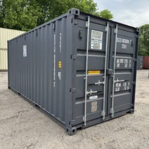 20ft New Shipping Container - Wind & Watertight - Gray - Unit DSZU803894-7