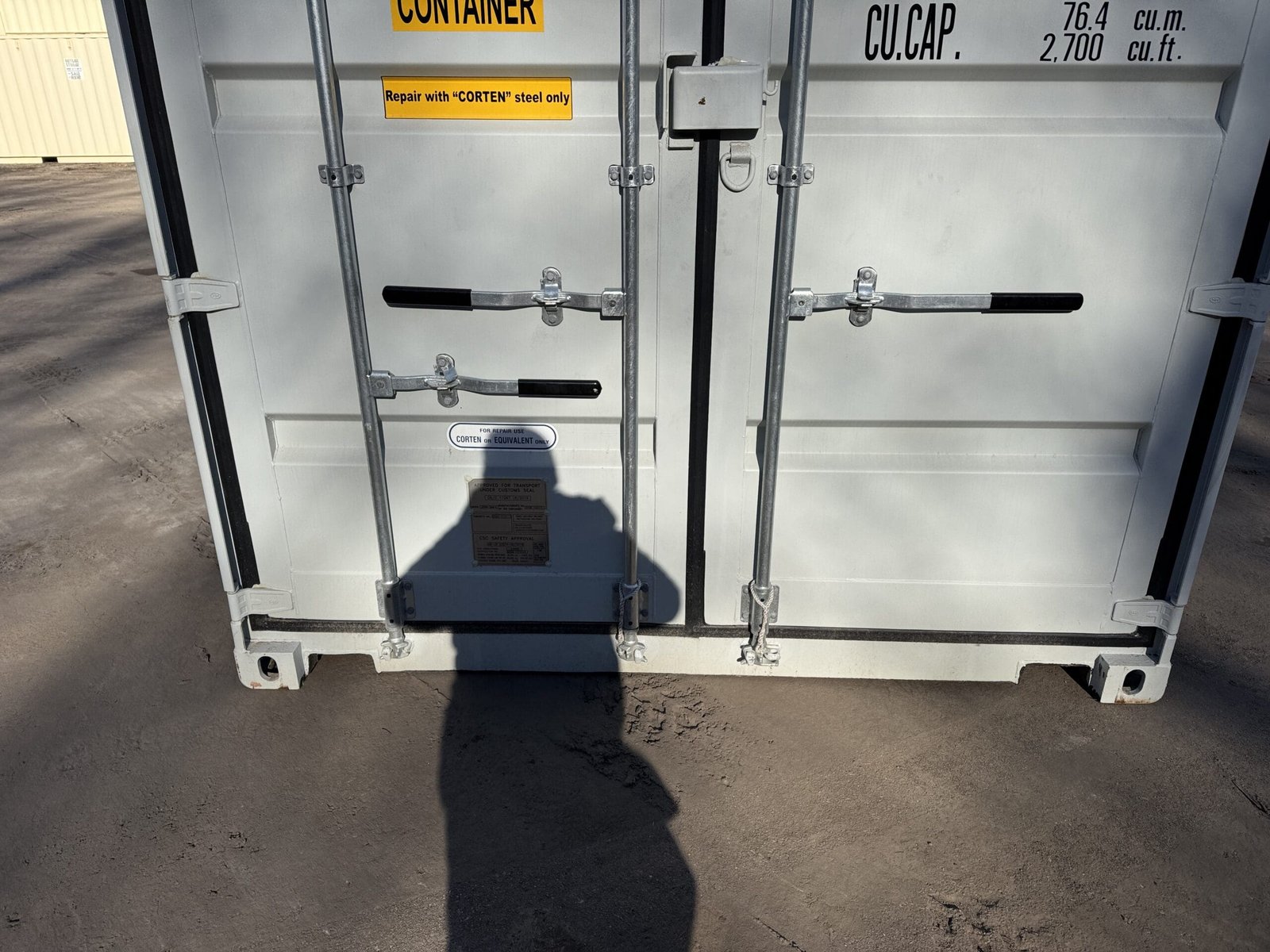 40ft New High Cube Shipping Container - Wind & Watertight - Gray - Unit DSZU480580-3 - Image 6