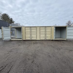 40ft New High Cube Shipping Container - Wind & Watertight - Beige - Unit YLEU251948-8