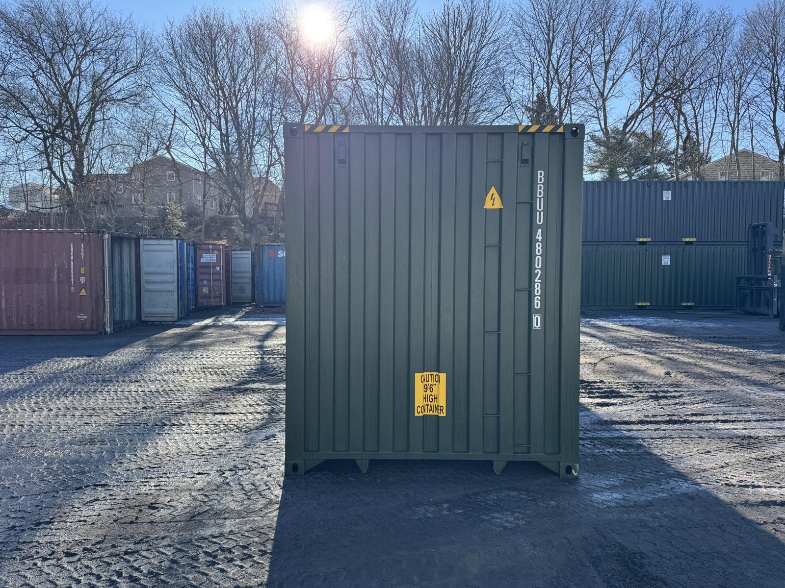 40ft New High Cube Shipping Container - Wind & Watertight - Green - Unit BBUU480286-0 - Image 11