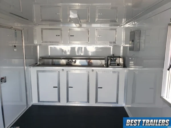 2024 enclosed concession vending trailer food truck 8 x 20 8.5 x 20 sinks hood