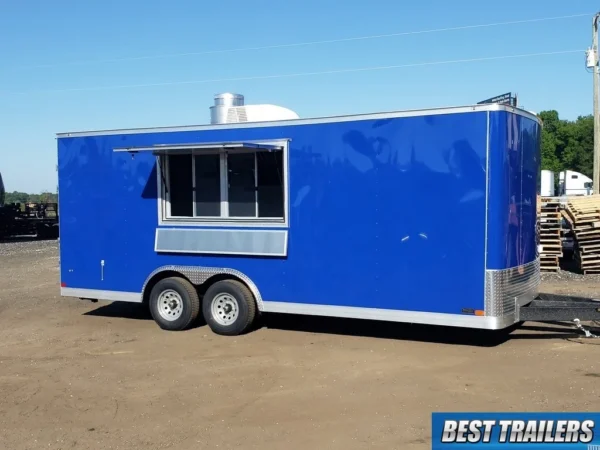 2024 enclosed concession vending trailer food truck 8 x 20 8.5 x 20 sinks hood