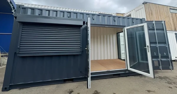 20ft x 8ft Custom Shipping Container Conversion - Portable Building