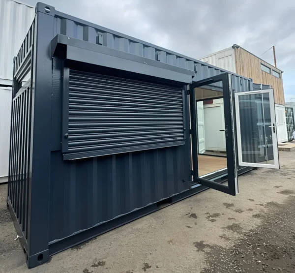 20ft x 8ft Custom Shipping Container Conversion - Portable Building
