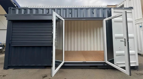 20ft x 8ft Custom Shipping Container Conversion - Portable Building