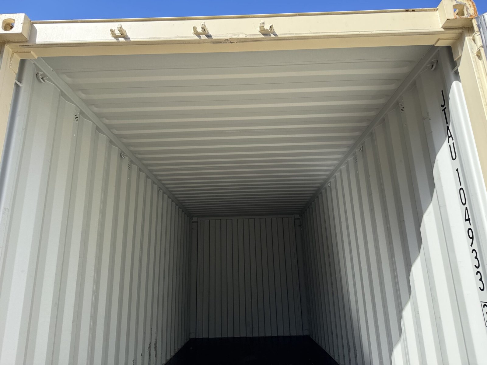 20ft New Shipping Container - Wind & Watertight - Beige - Unit JTAU104933-3 - Image 10