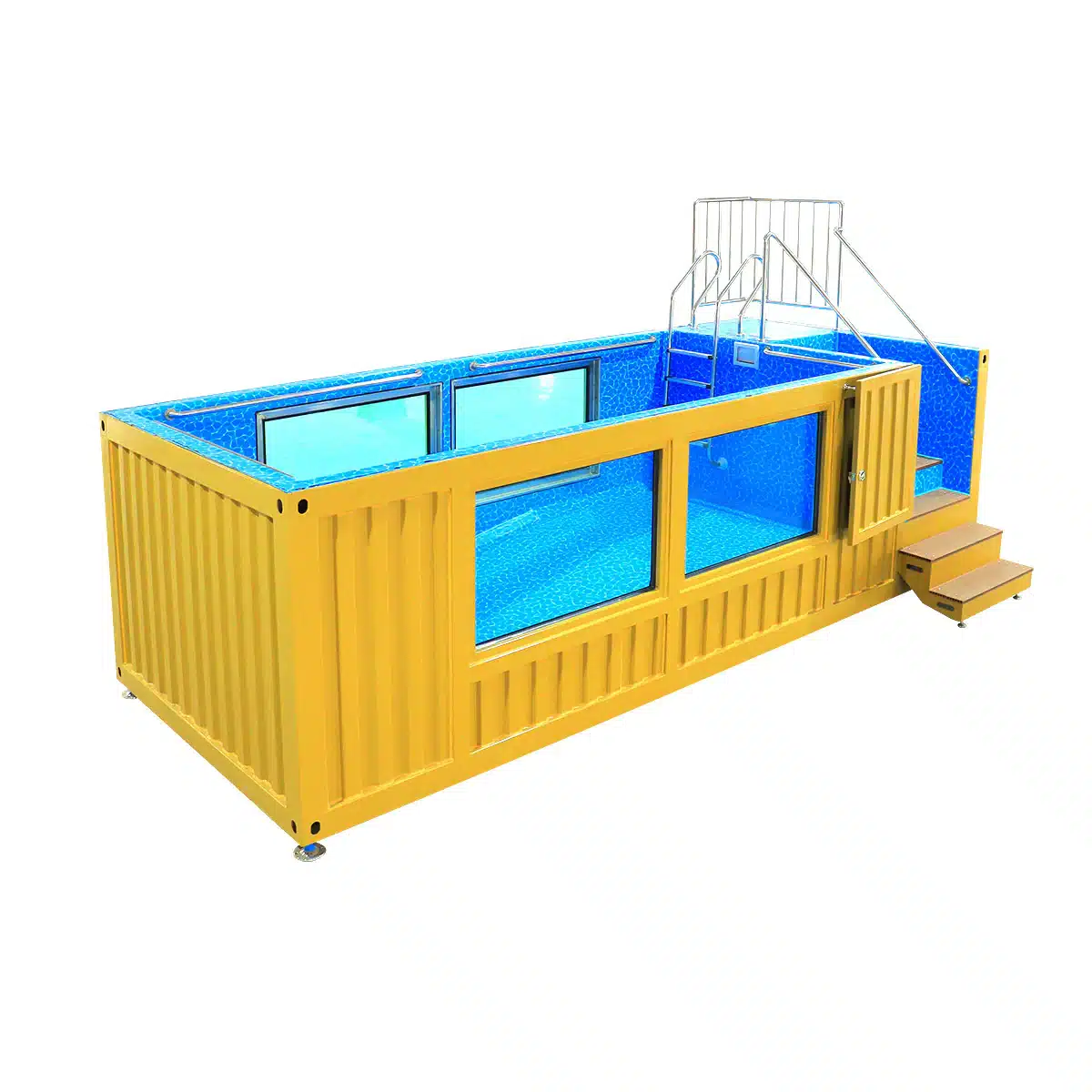 20ft Luxury Container Swimming Pool with Glass Viewing Panel - Image 5