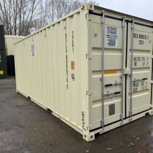 20ft New Shipping Container - Wind & Watertight - Beige - Unit BSLU806975-1
