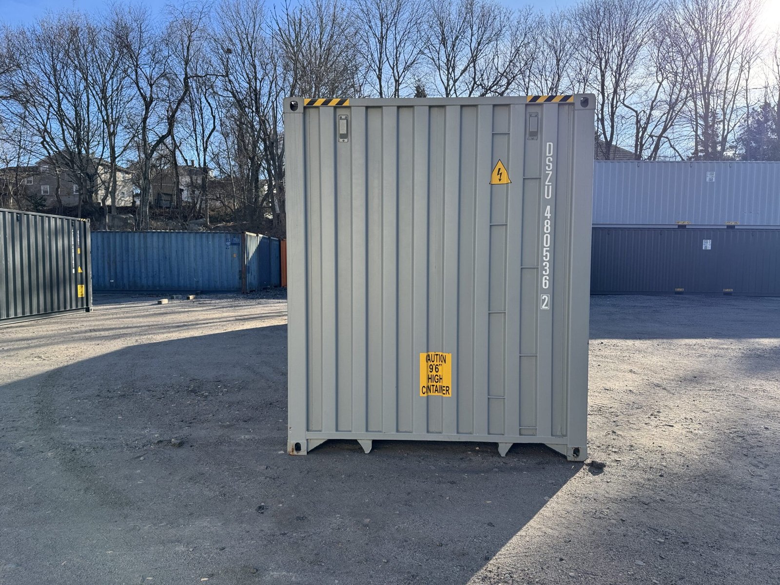 40ft New High Cube Shipping Container - Wind & Watertight - Gray - Unit DSZU480536-2 - Image 11