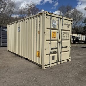 20ft New High Cube Shipping Container - Wind & Watertight - Beige - Unit AURU260218-9