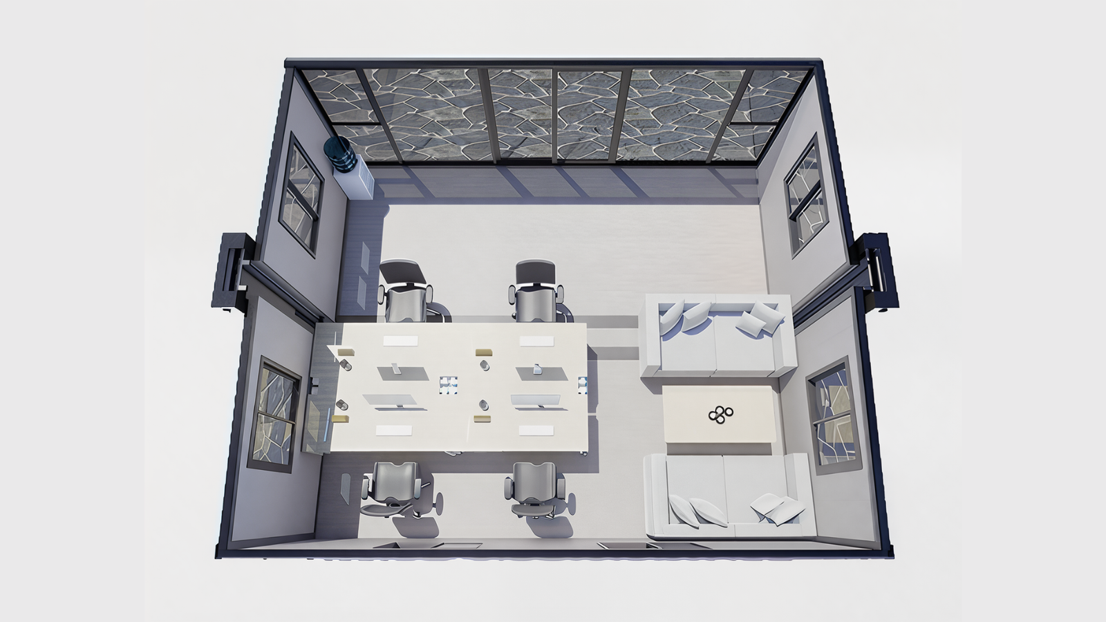 20FT Expandable Open-Space Container Office - Meeting & Conference Room | 385 SF - Image 9