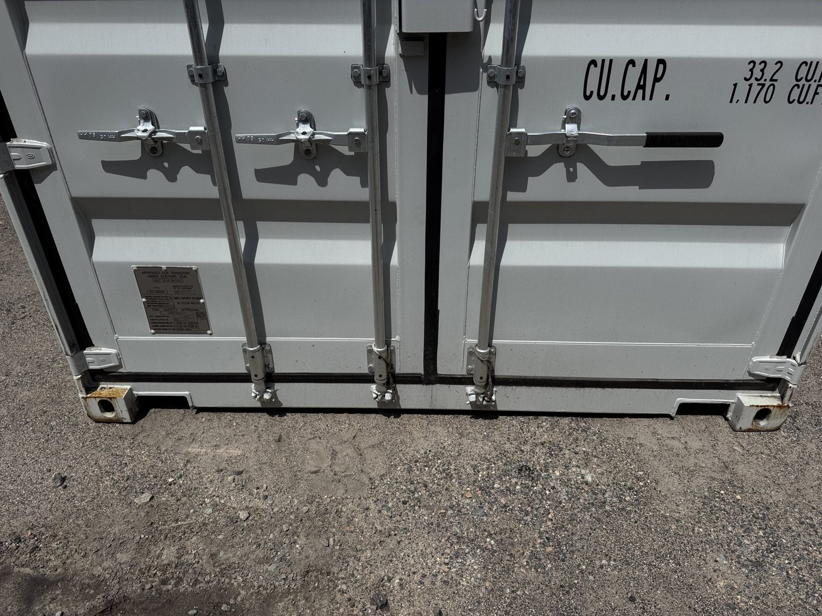 20ft New Shipping Container - Wind & Watertight - Gray - Unit SLEU250975-5 - Image 6