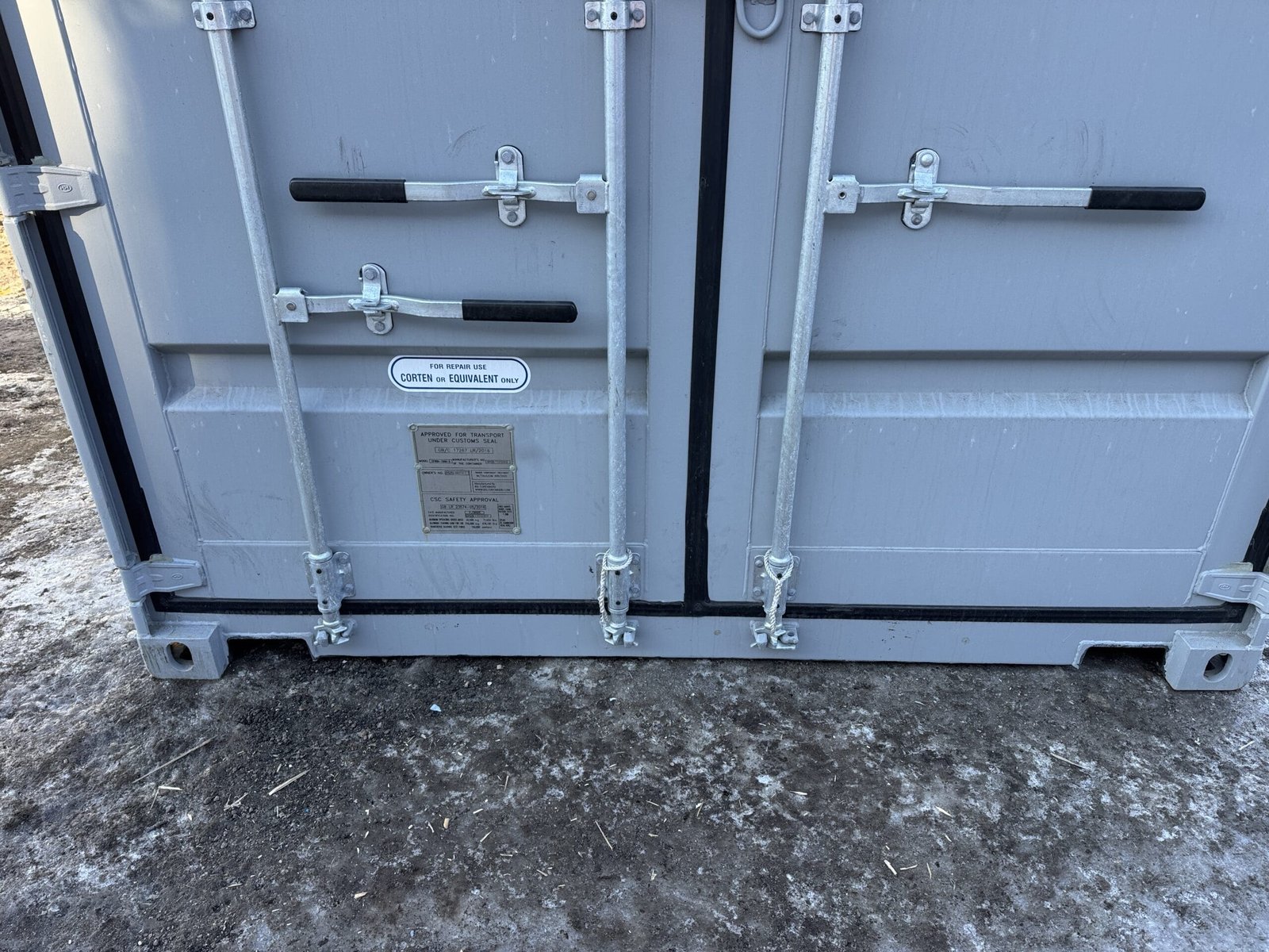 40ft New High Cube Shipping Container - Wind & Watertight - Gray - Unit DSZU480534-1 - Image 6