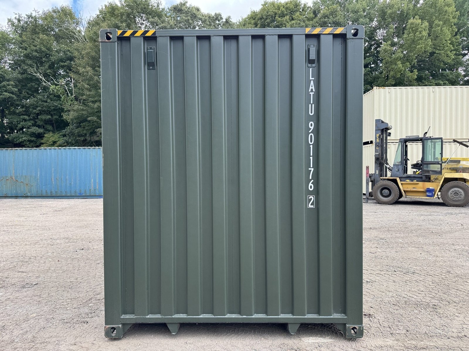 40ft New High Cube Shipping Container - Wind & Watertight - Green - Unit LATU901176-2 - Image 12