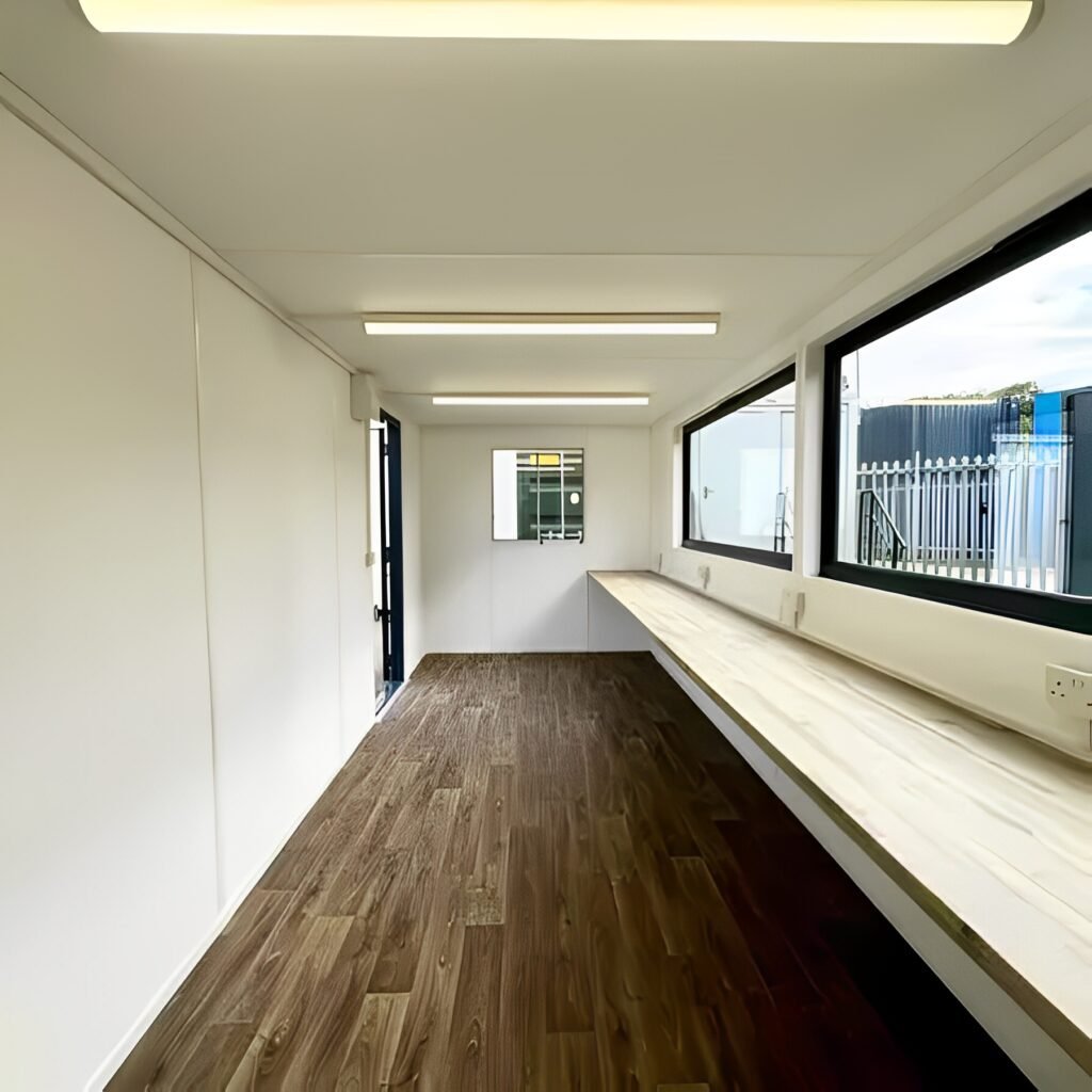21ft x 8ft Custom Cabin Office / Canteen | Picture Windows | Portable Building - Image 8