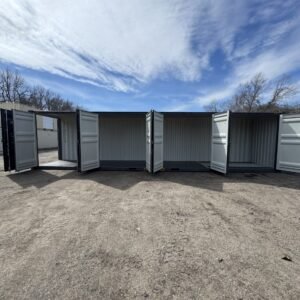 40ft New High Cube Shipping Container  -  Wind & Watertight  -  Dk Gray  -  Unit EPQU644770-6