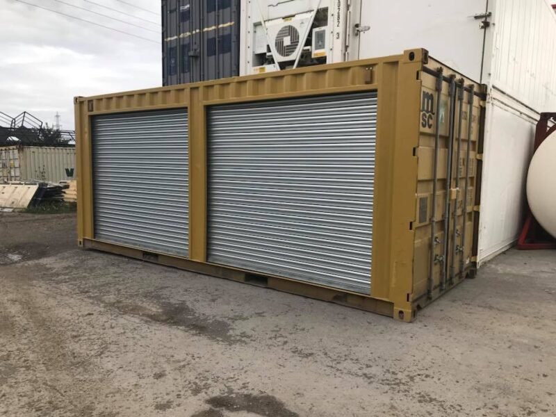 Yellow 20ft Used Container - Dual Side Roll-Up Doors - Image 5