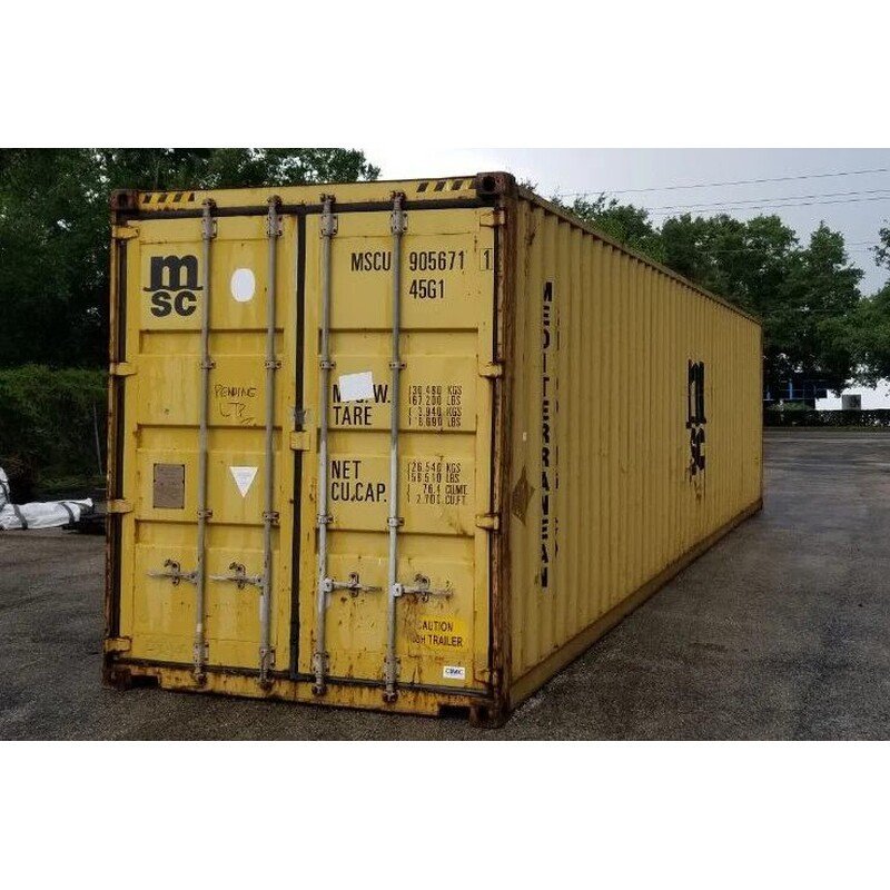 40 Ft HC Used Shipping Containers High Cube Wind And Watertight