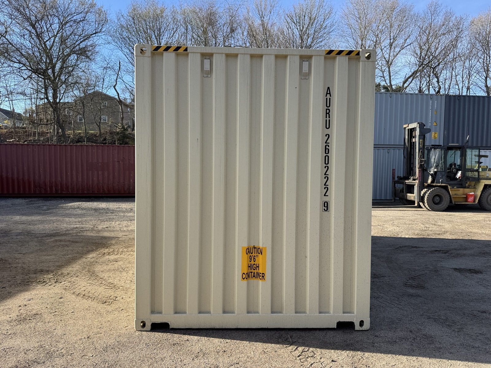 20ft New High Cube Shipping Container - Wind & Watertight - Beige - Unit AURU260222-9 - Image 11