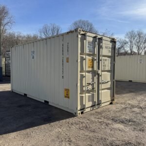 20ft New High Cube Shipping Container - Wind & Watertight - Beige - Unit AURU260222-9