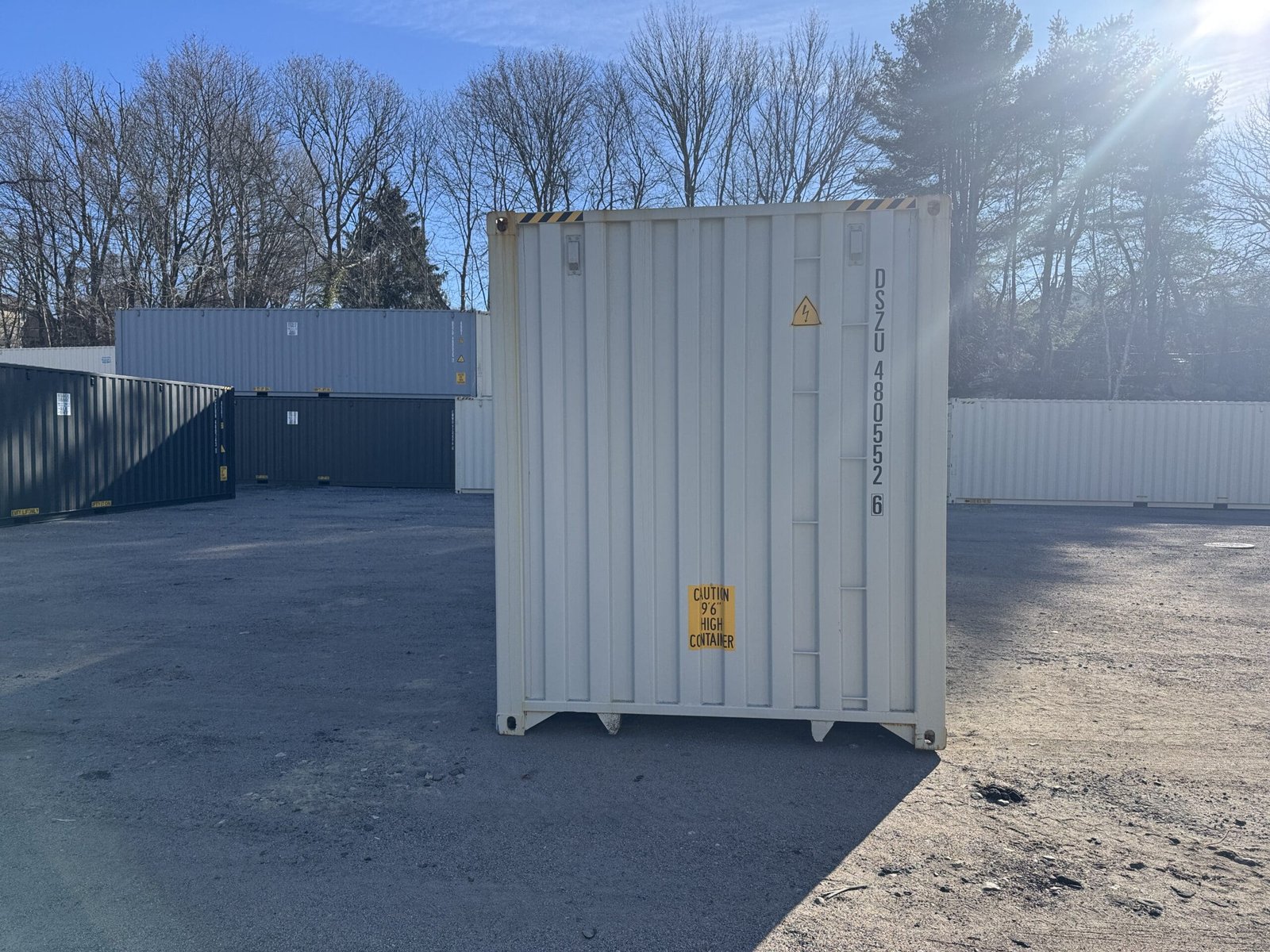 40ft New High Cube Shipping Container - Wind & Watertight - Gray - Unit DSZU480552-6 - Image 10