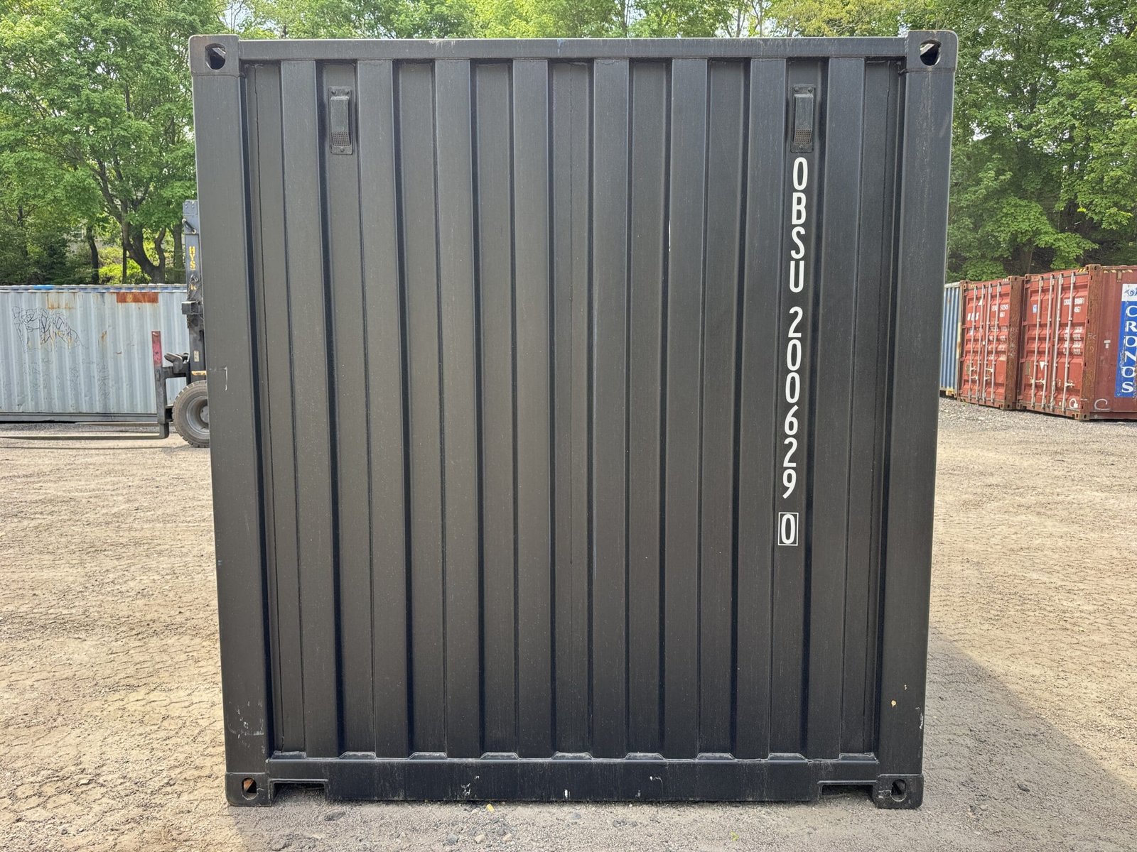 20ft New Shipping Container - Wind & Watertight - Black - Unit OBSU200629-0 - Image 9