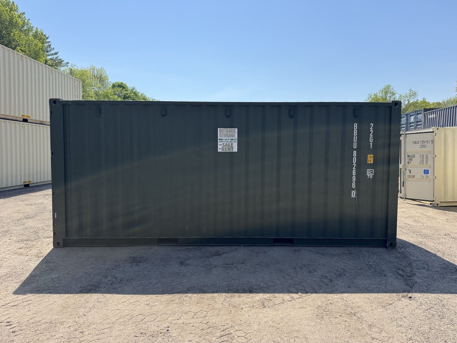 20ft New Shipping Container - Wind & Watertight - Green - Unit BBUU802696-0 - Image 9