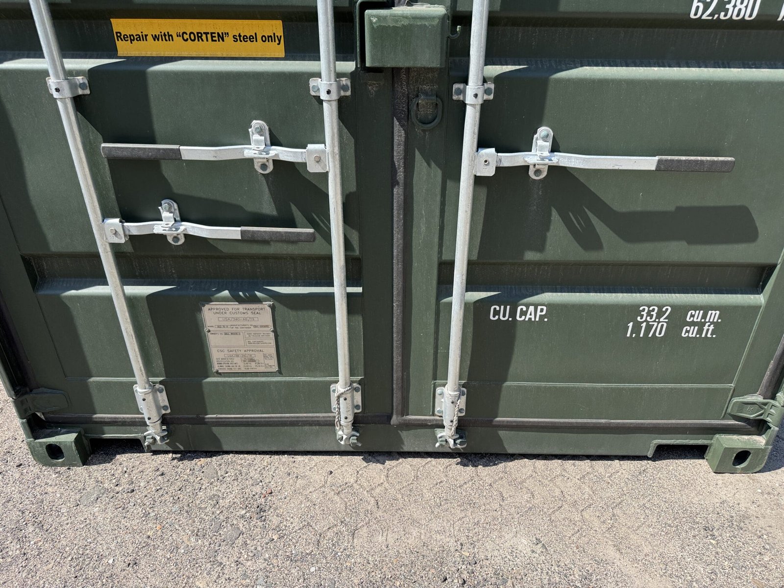 20ft New Shipping Container - Wind & Watertight - Green - Unit BBUU802696-0 - Image 6
