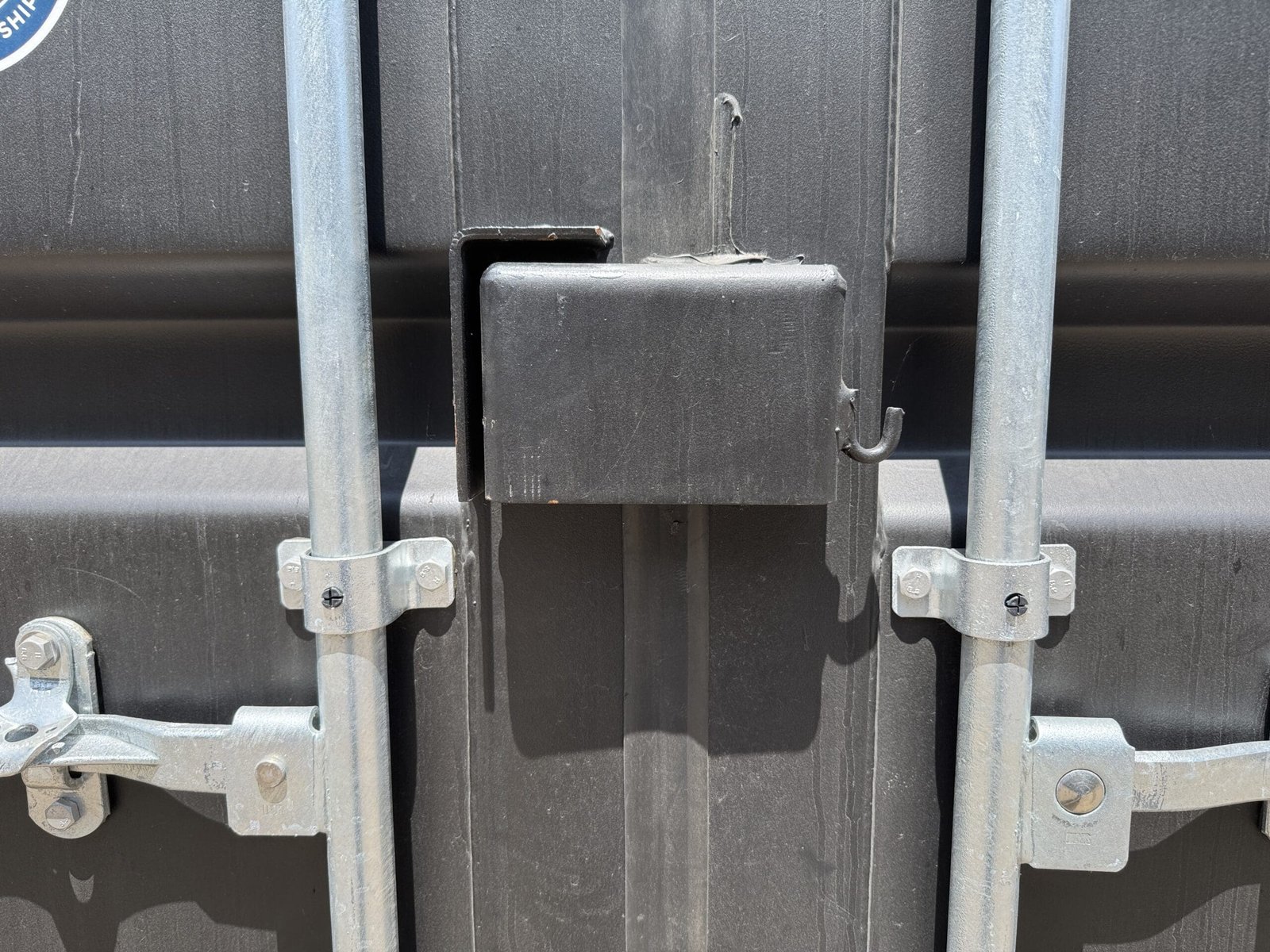 20ft New Shipping Container - Wind & Watertight - Black - Unit OBSU200636-6 - Image 5